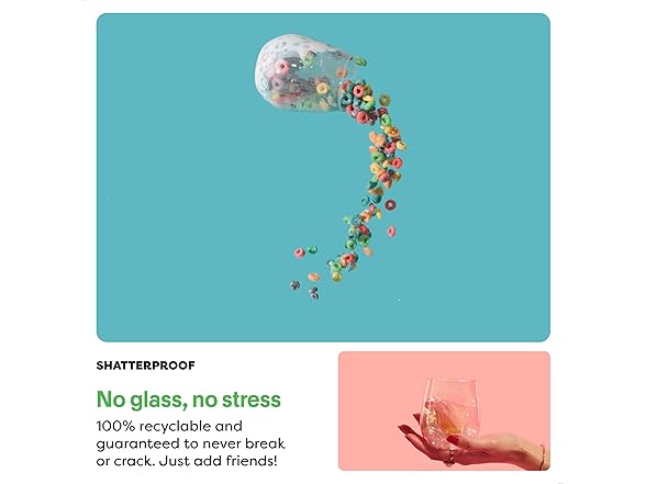 TOSSWARE POP Gold Rim 14oz Vino SET OF 48