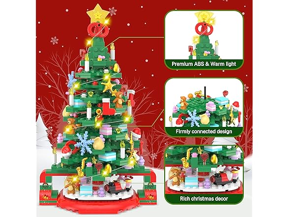 Alagoo Christmas Tree Building Blocks