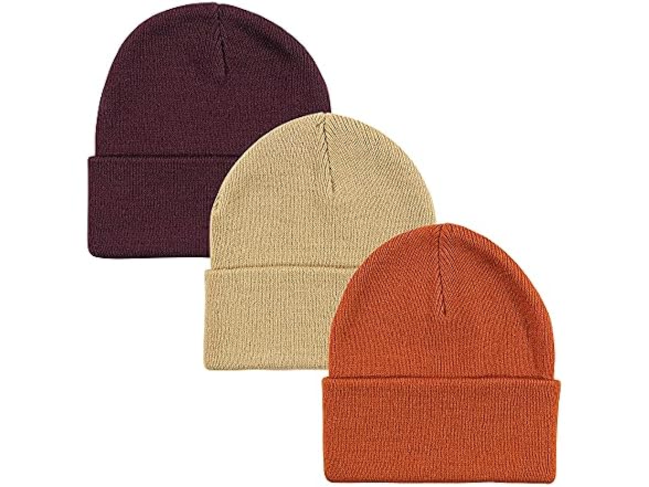 Hudson Baby Unisex (Infant Toddler) Baby 3pk Rust