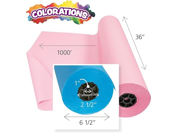 Colorations Arts and Crafts Paper Roll - 36" x 1000'