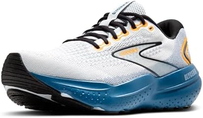 Brooks Glycerin 21 Men's Shoes White/Sapphire/Orange Size 9