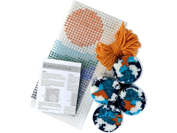 Dimensions Colorful Sunset Beginner Latch Hook Kit