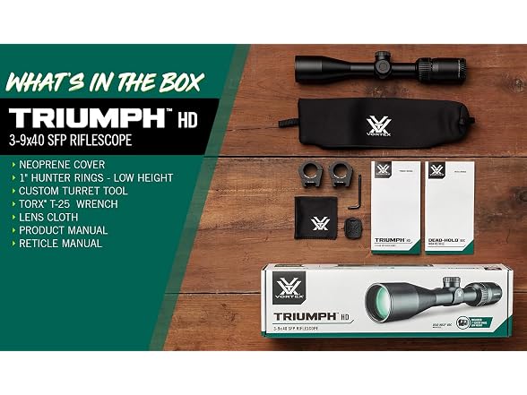 Vortex Triumph HD 3-9x40 Riflescope