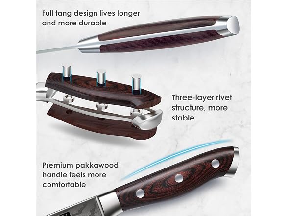16-Piece High Carbon Knife Set w/ Block