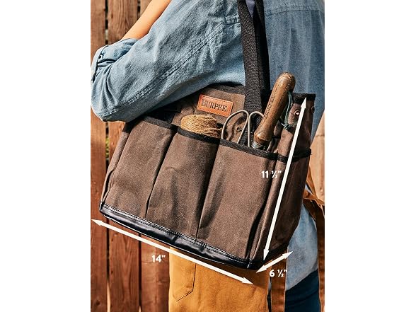 Burpee Waxed Canvas Garden Tool Tote