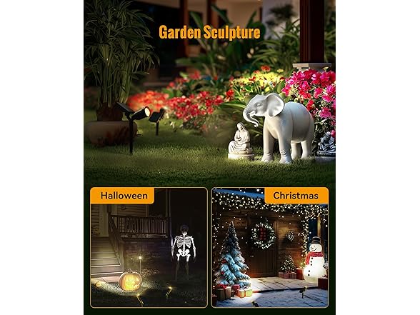 Fabstyl Solar SpotLights Outdoor 2 Pack