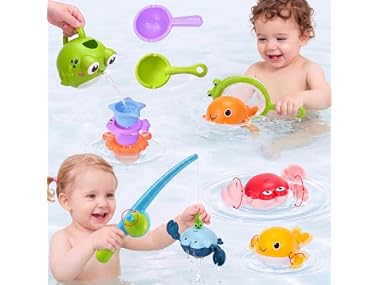 $12.99, Was $38, 65% Off! ZHFUYS 12Pcs Bath Toys for Toddlers dealfomo