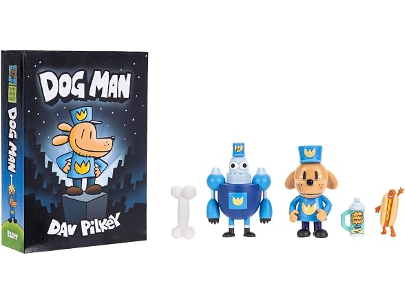 Dog Man 2.5" Figure Book Reveal Playset