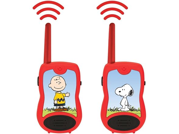 LEXiBOOK, Peanuts Snoopy Walkie‑Talkies for Kids