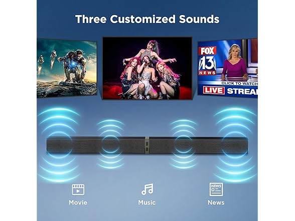 MZEIBO 2 in 1 Sound Bars