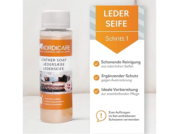 Nordicare Leather Cleaner Care Kit