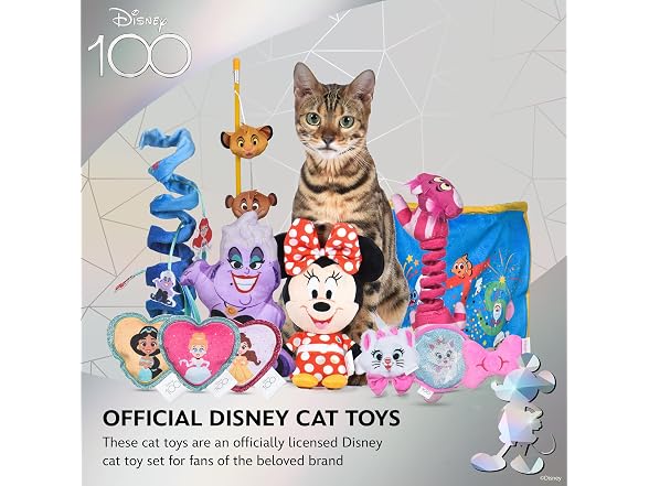 Disney for Pets 3 Piece Princess Cat Toys with Catnip