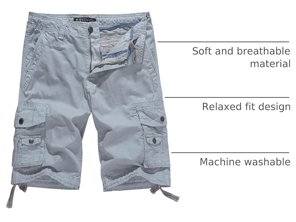 WenVen Men (36) Cargo Shorts