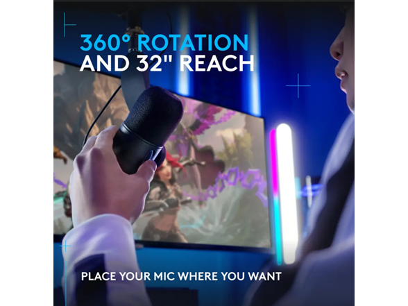 Logitech Yeticaster GX RGB Microphone and Boom