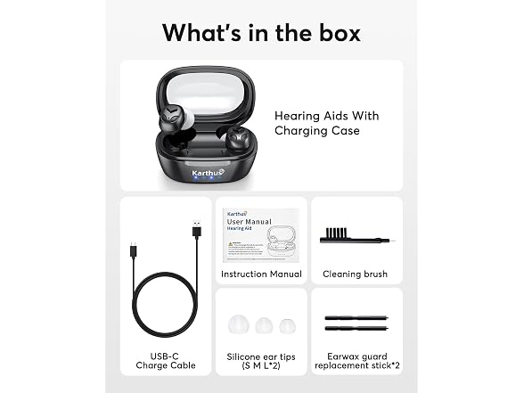 Karthus OTC Hearing Aids Rechargeable