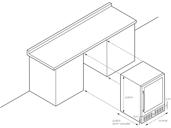 Newair Built-in Beverage Fridge - 177 Cans