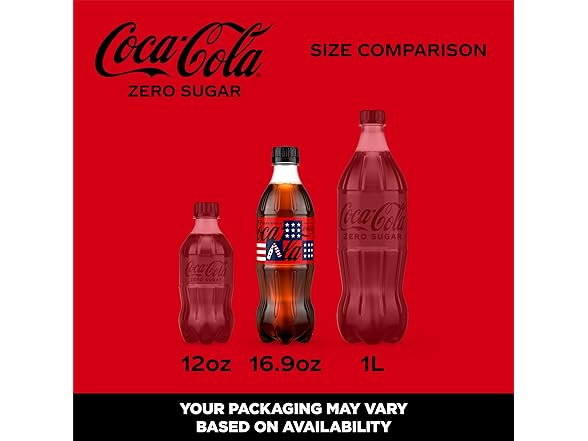 6PK Coke Zero Sugar Diet Soda Soft Drink, 16.9 oz