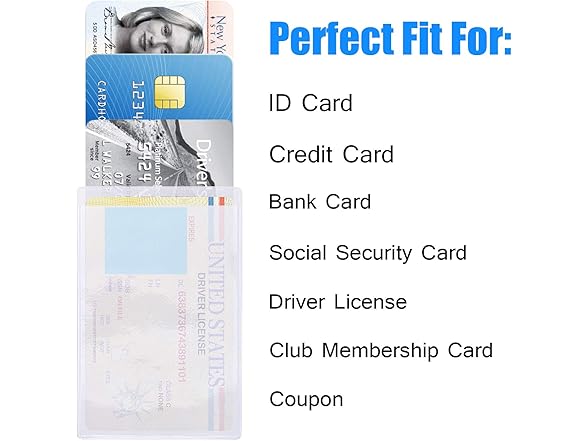 BronaGrand 50pcs Transparent Vertical ID