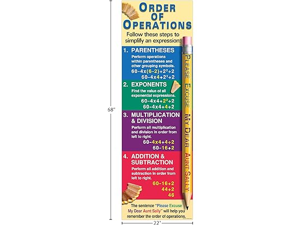 McDonald Publishing Order of Operations Colossal Poster