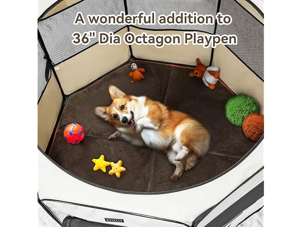 PETSFIT Dog Playpen Mat Waterproof Washable D