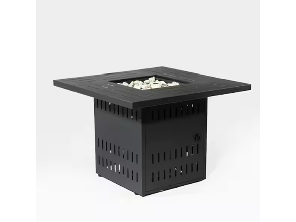 Mondawe Black Steel Propane Fire Table