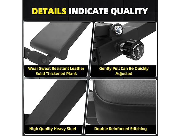Towallmark Adjustable Weight Bench