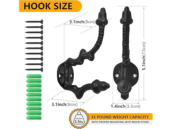 rumdraw rumdraw Wall Mount Heavy Duty Antique D