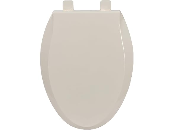 Takywep Toilet Seat Elongated Flat Toilet, Ivory