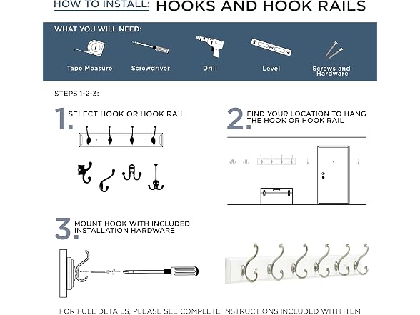 Franklin Brass Classic Edge (4-Pack) Coat and Hat Wall Hooks