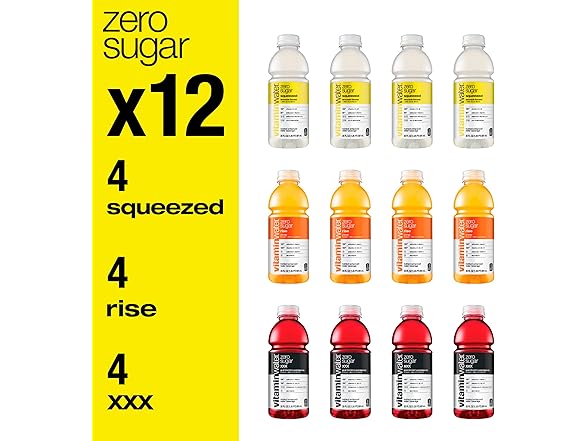 Vitaminwater Zero Variety 12pk
