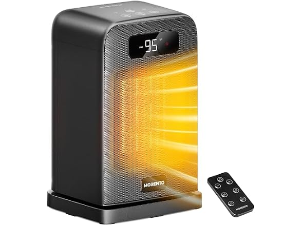 MORENTO Space Heater for Indoor Use Black