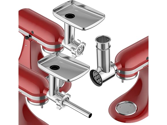 Meat Grinder & Slicer Mixer Attachment