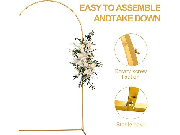 yumiaohe Metal Wedding Balloon Arch