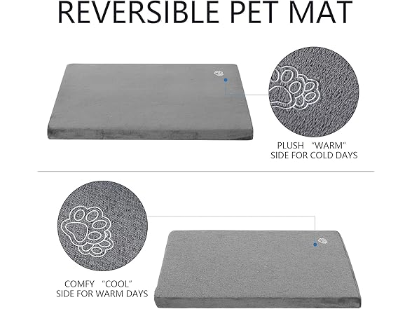 EMPSIGN Stylish Dog Bed Mat Dog Crate Pad