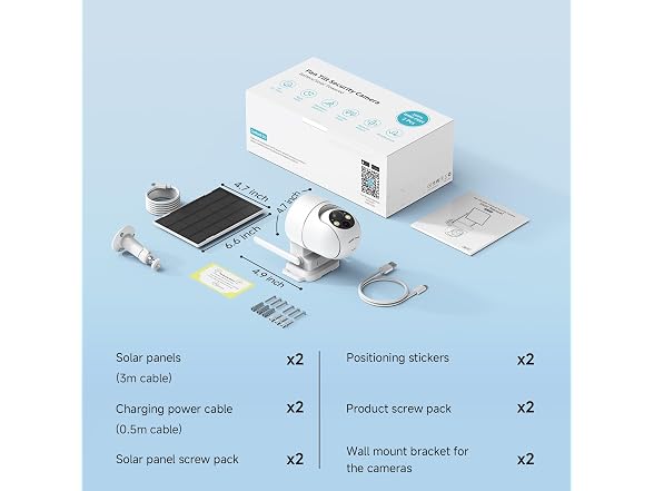 Oculview 2K Solar Security Cameras