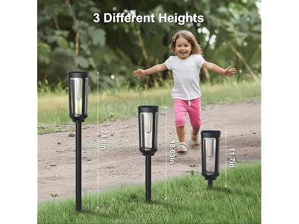 JEJOT Solar Pathway Lights 6-Pack