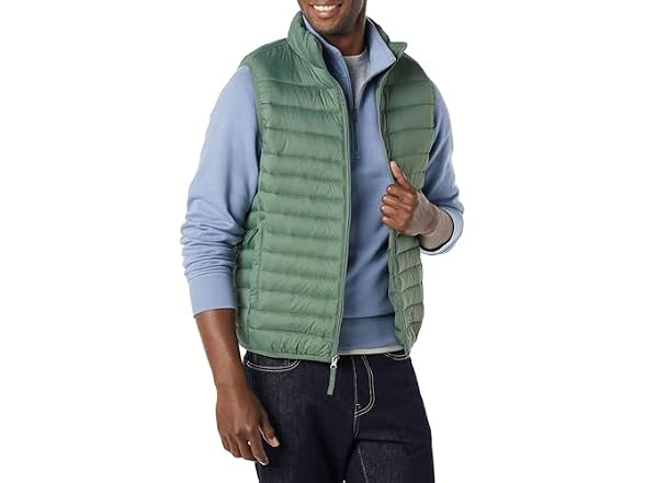 Amazon Essentials Men Lightweight Packable Vest