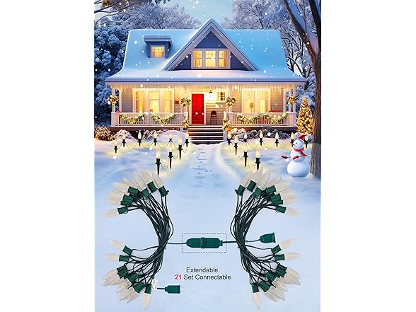 Brightown C9 Christmas String 20 Lights Outdoor