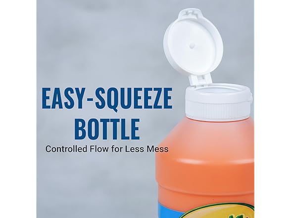 Crayola Washable Orange Paint, 16 oz Bottle