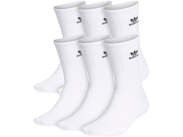 adidas Trefoil (6-Pair) Crew Sock