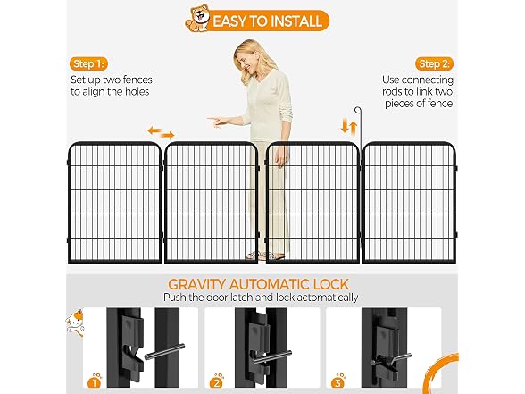 Yaheetech 8 Panels Dog Playpen 32"