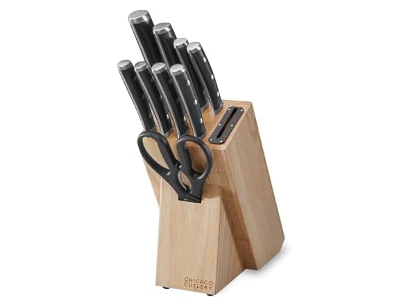 Chicago Cutlery Damen (10-PC) Built-In Sharpener