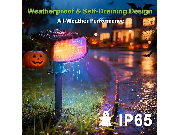 (4 Pack) DAMINY Color Changing Solar Spot Lights