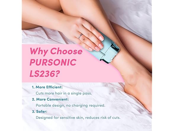 PURSONIC Electric Shaver for Women