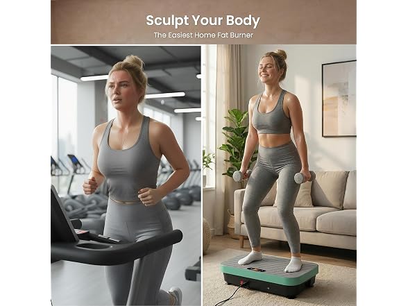 TISSCARE Green Vibration Plate Exercise Machine