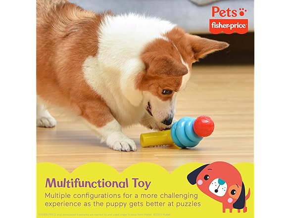Fisher-Price for Pets Stack N' Relax Resilient Teething Toy
