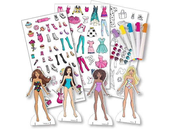 Barbie Fabric Fashions Paper Dolls
