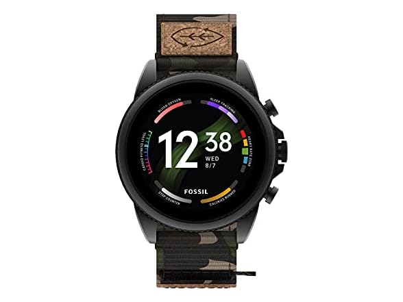 Fossil Men Gen 44mm Stainless Steel Cork Watch