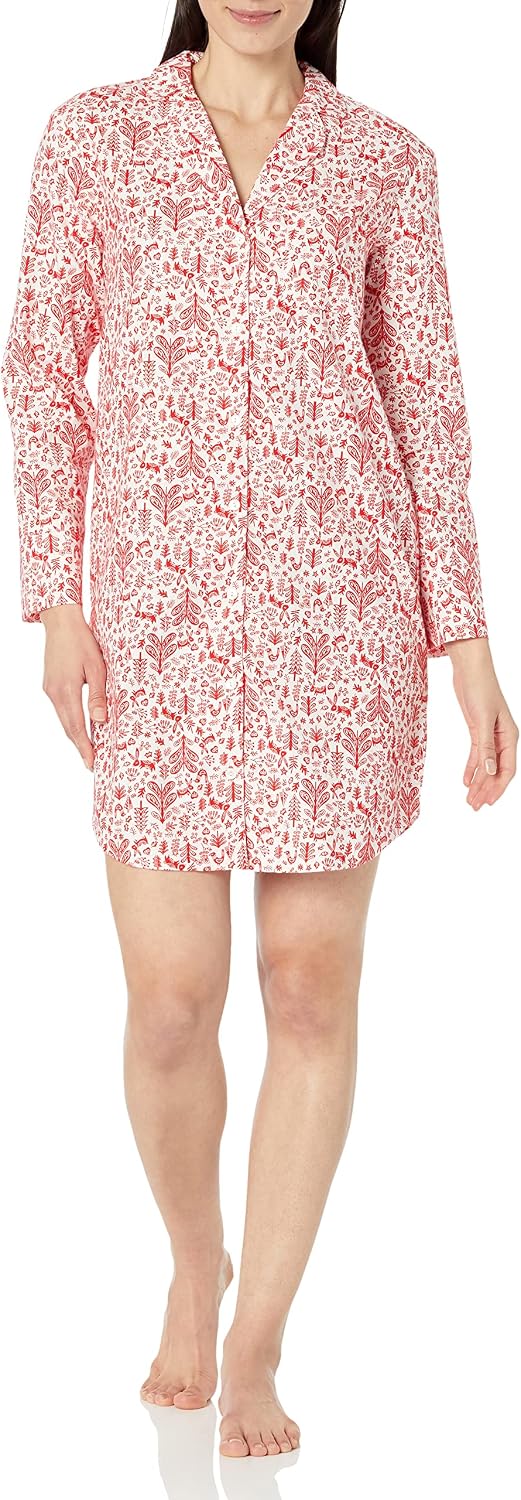 Amazon Essentials Women Woven Flannel Nightgown - Gallery 4