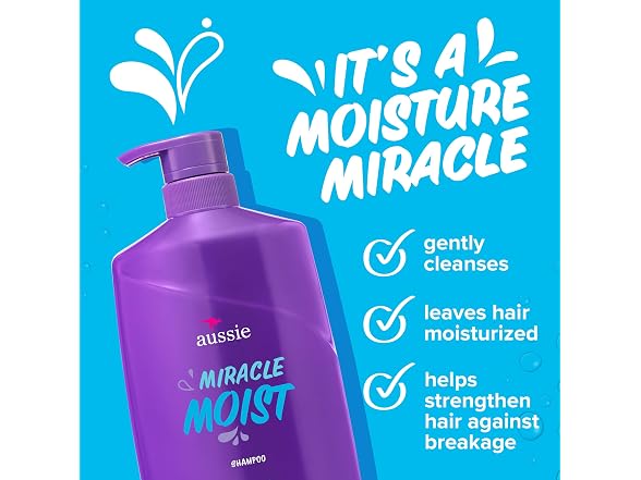 Aussie Miracle Moist Shampoo 26.2oz
